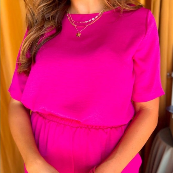 Pink Top and Pants Set Size Small - Picture 2 of 5